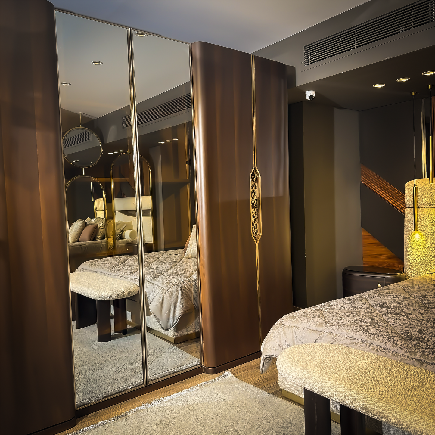 Bed room Pending (gold and brown ) 29